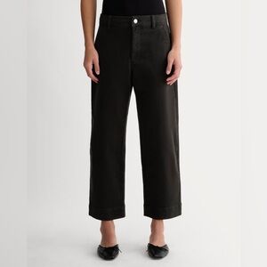 Everlane Women’s Utility Crop Pants Size 4 Black High Rise Straight Leg
